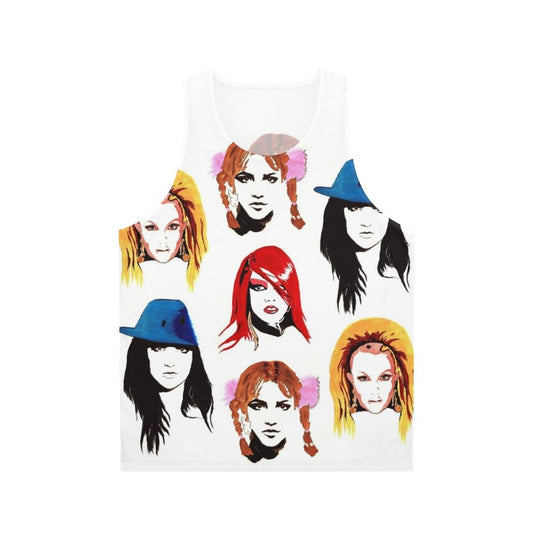 Retro 90s unisex tank top with pop culture design