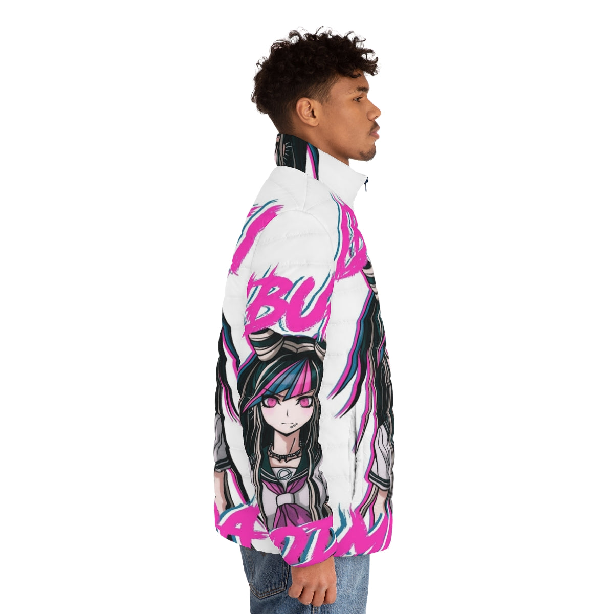 Ibuki Mioda Danganronpa 2 Puffer Jacket - men side right