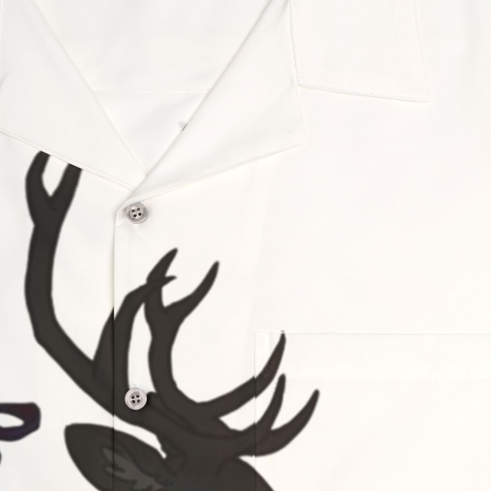 Hannibal Lecter Hawaiian shirt with stag design - Detail