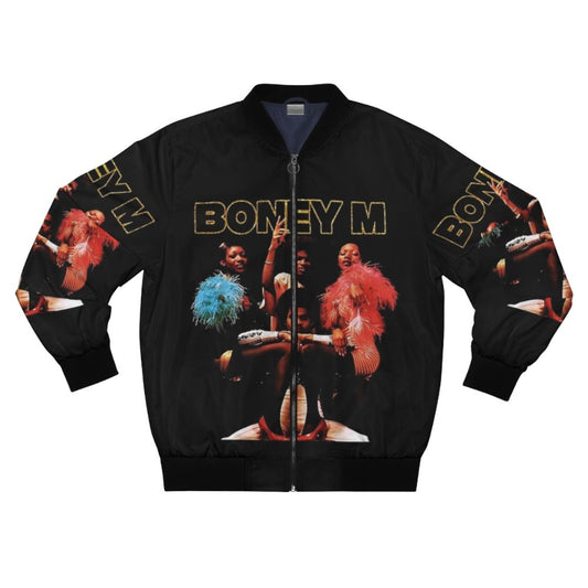 Boney M Bomber Jacket with Retro 80s Music Inspired Design