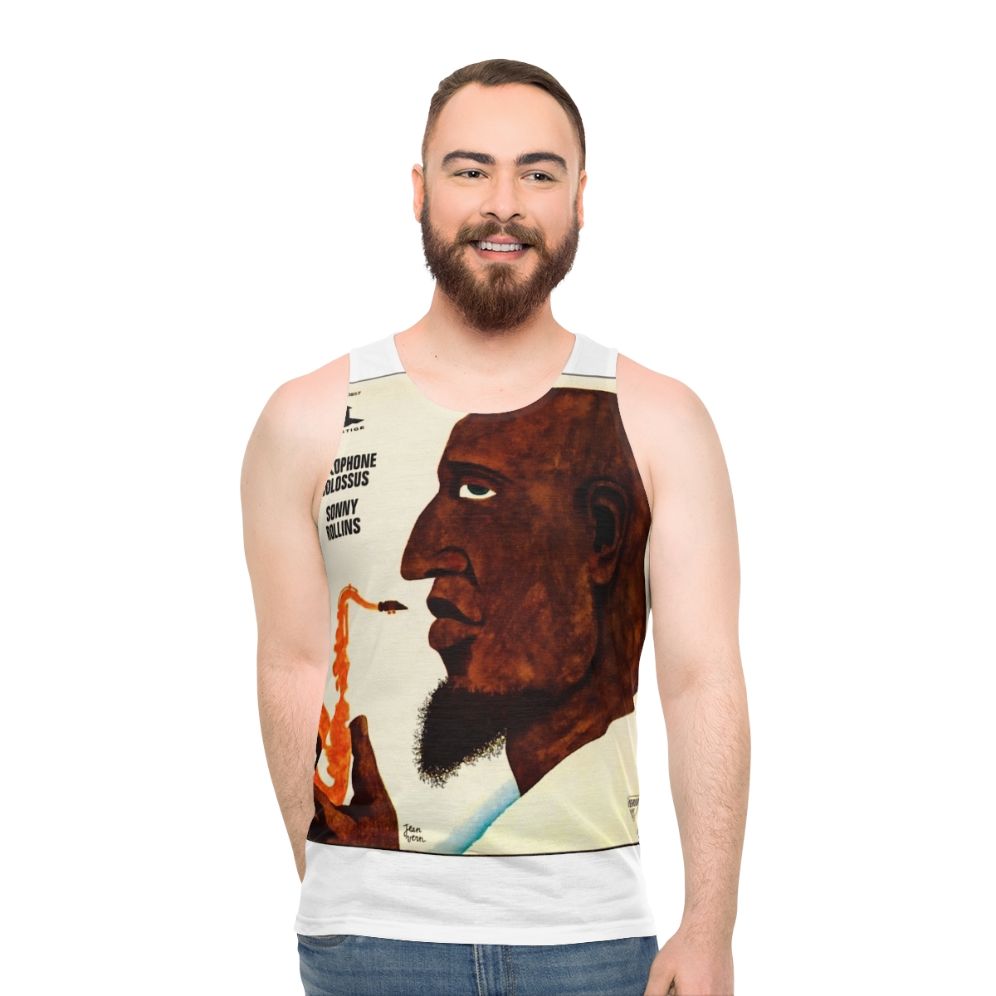 Sonny Rollins Jazz Saxophone Colossus Unisex Tank Top - men