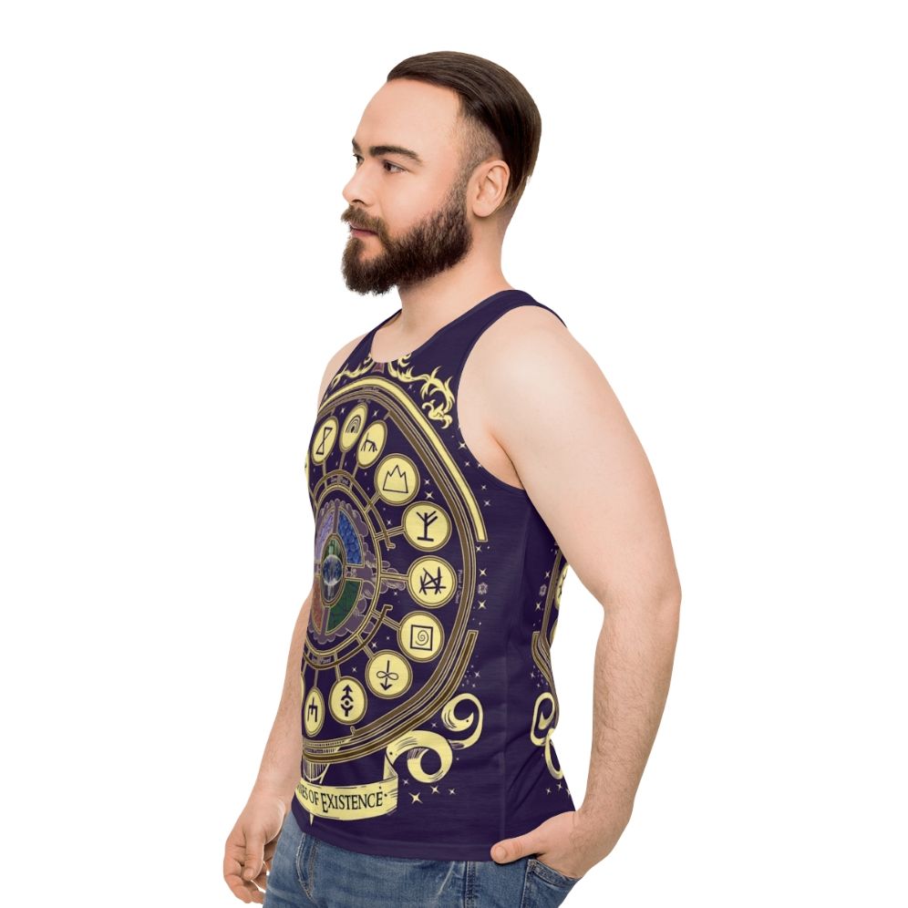 Planes of existence fantasy gaming tank top - men side