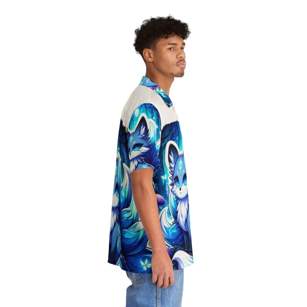 Azure legendary animals mystic fox Hawaiian shirt - People Pight