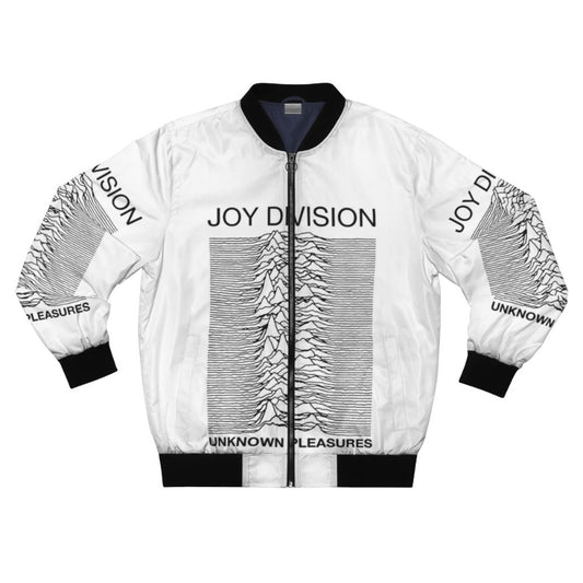 Bomber jacket with the Unknown Division logo, inspired by the iconic Joy Division band.