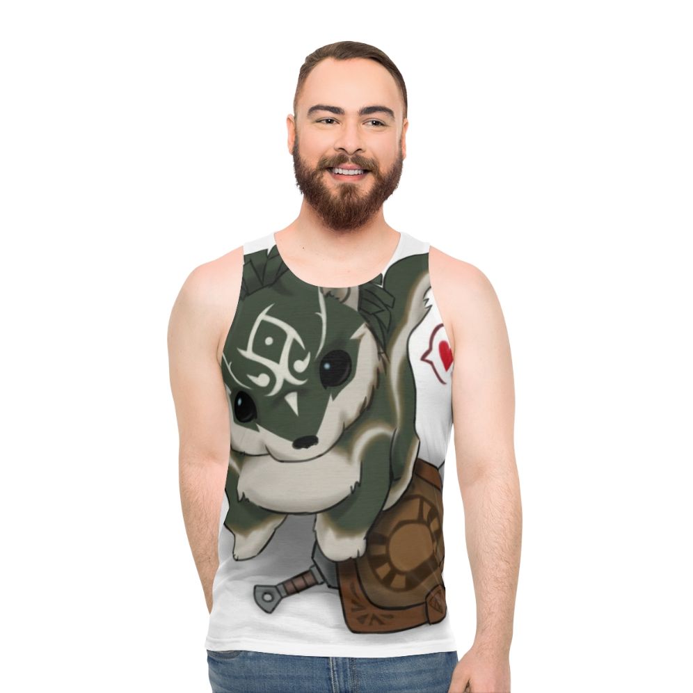 Zelda Wolf Link Unisex Tank Top - men