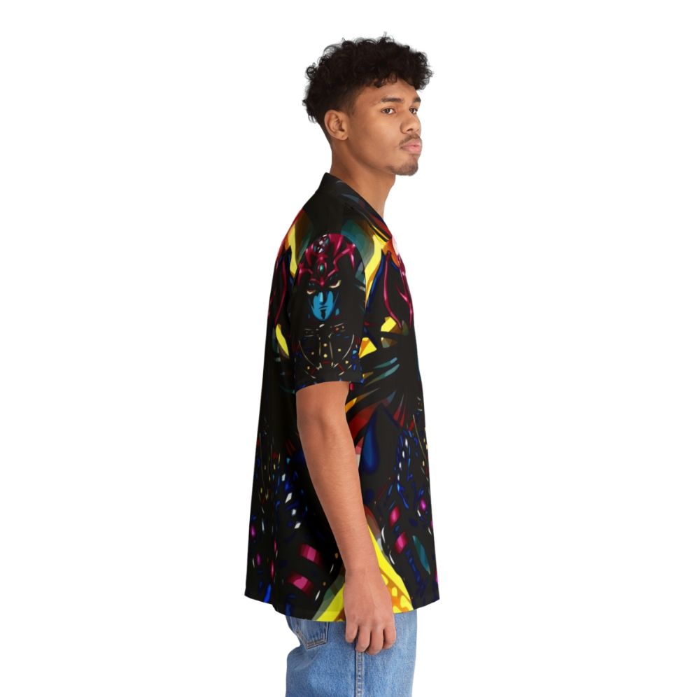 Yu-Gi-Oh! inspired Hawaiian shirt featuring the Magician of Black Chaos - People Pight