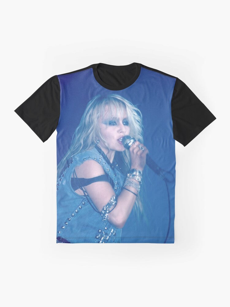 Doro Pesch Warlock band graphic t-shirt - Flat lay