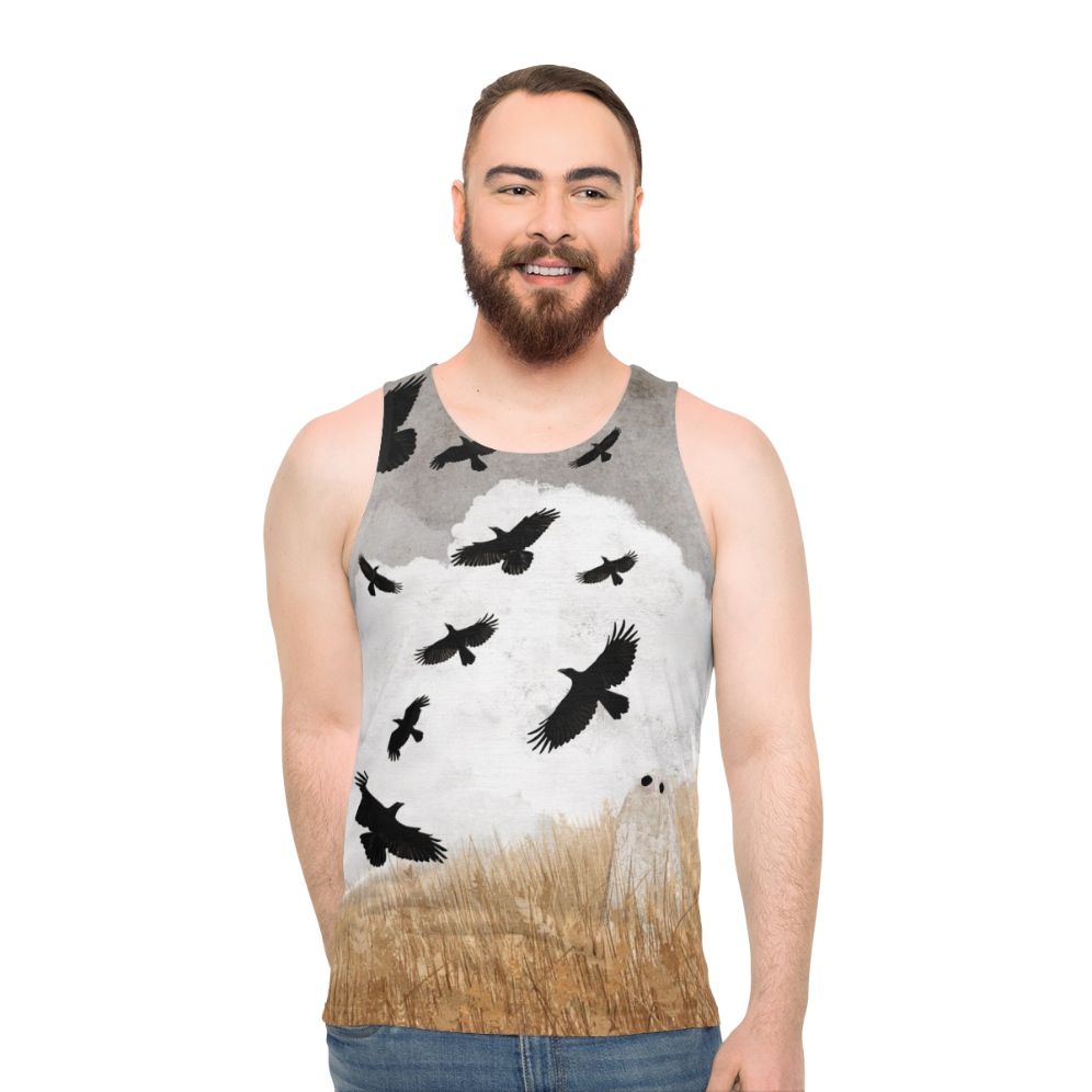 Vintage Crows Unisex Tank Top - men