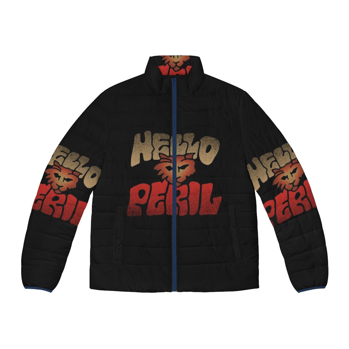 Hello Peril Brand Logo Puffer Jacket