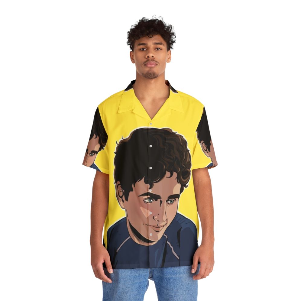 August Young Royals Hawaiian Shirt featuring Fan Art - People Front