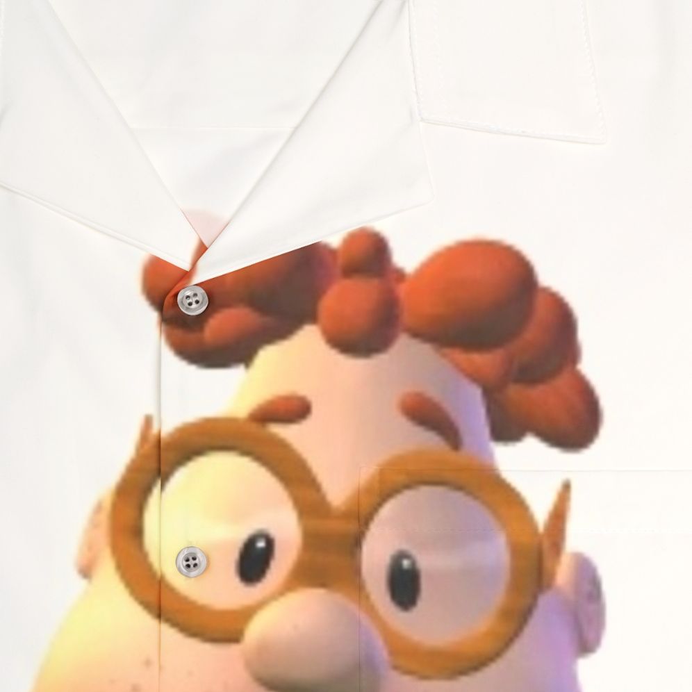 Carl Wheezer Hawaiian Shirt with Jimmy Neutron Character - Detail