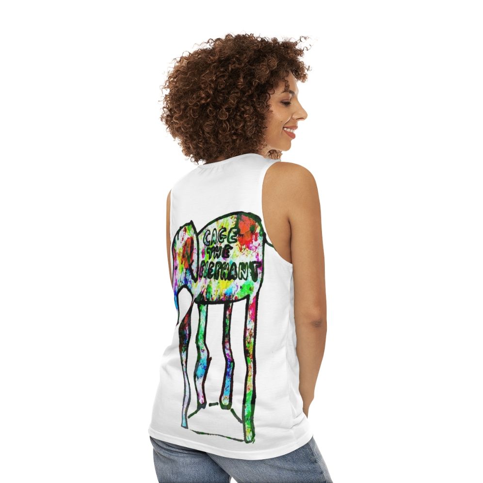 Sixcag Elephant World Tour 2020 Unisex Tank Top - women back