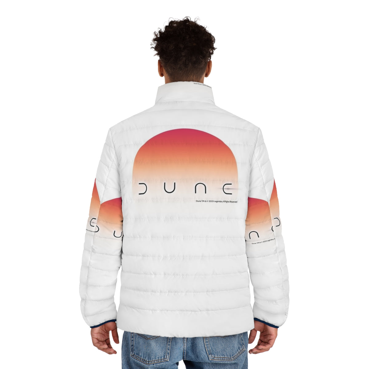 Dune Sun Puffer Jacket 2 - Iconic Sci-Fi Inspired Design for Dune Fans - men back