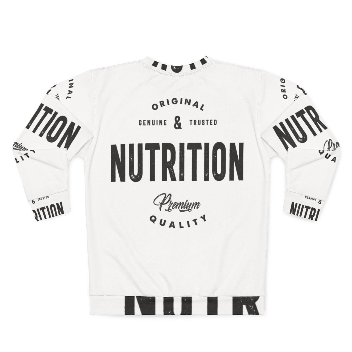 Nutrition Original Sweatshirt for Nutritionists, Dietitians and Health Professionals - Back