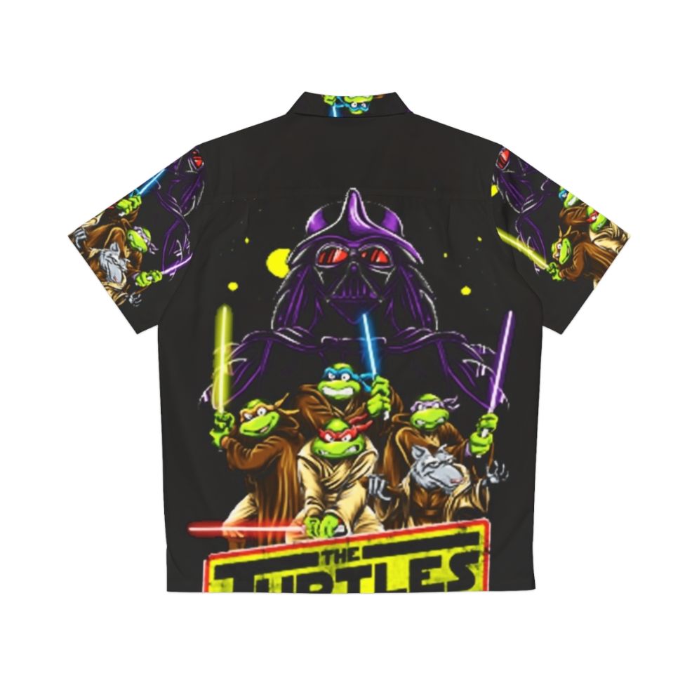 Ninja Turtles Hawaiian Shirt featuring cartoon characters - Back