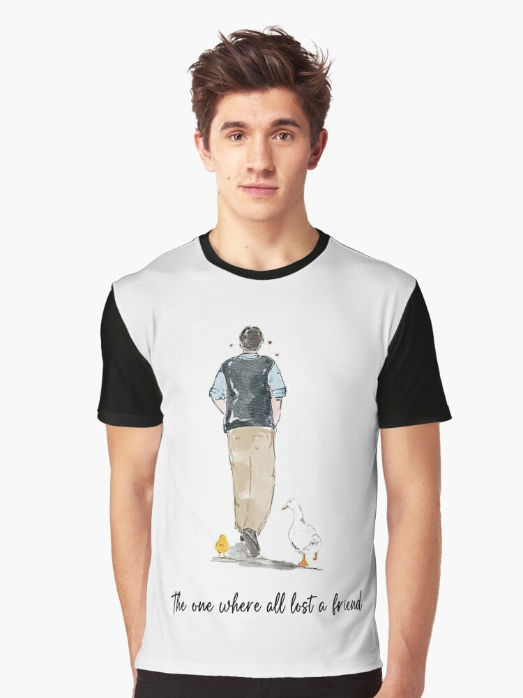 Graphic t-shirt featuring Chandler Bing from the TV show Friends, played by actor Matthew Perry - Men