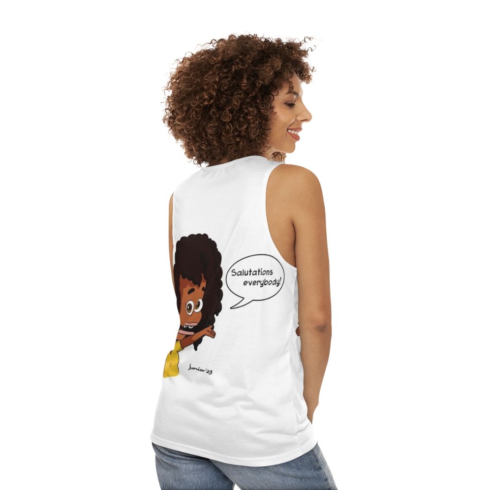 Big Mouth Missy Foreman Greenwald Unisex Tank Top - women back