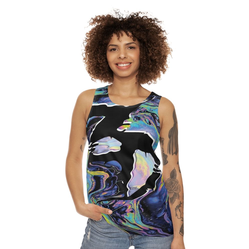 Zeds Dead Unisex Tank Top with Trippy Design - women