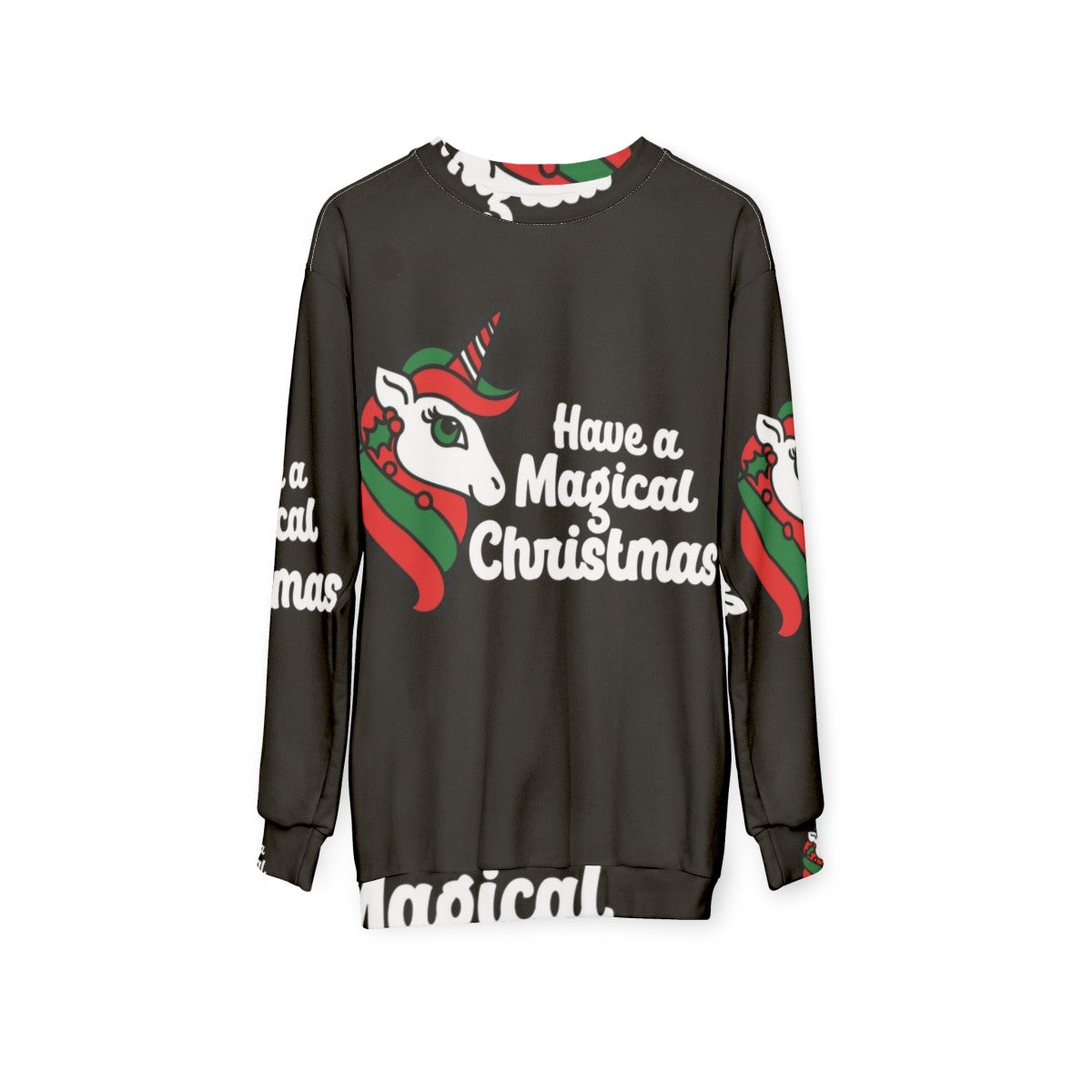 Magical Christmas Unicorn Sweatshirt - hanging