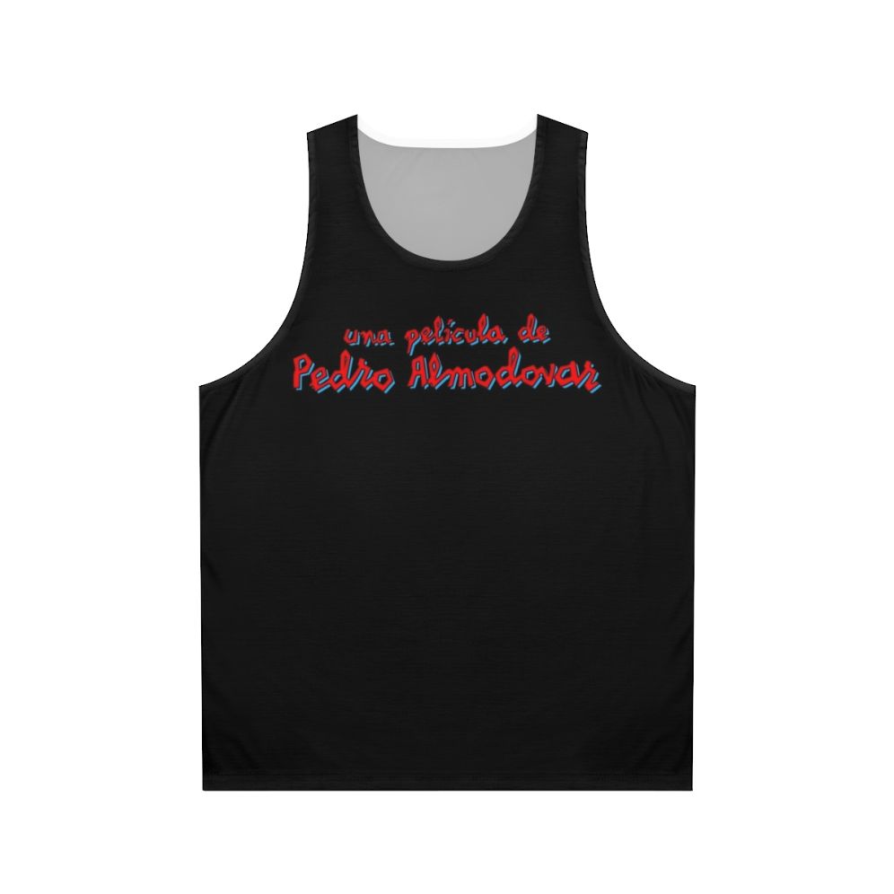 Unisex tank top featuring Pedro Almodovar, acclaimed Spanish film director