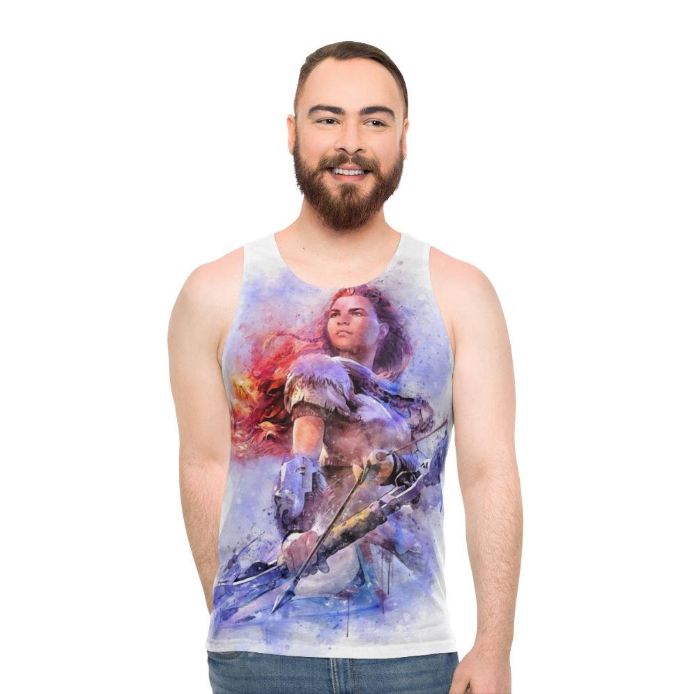 Aloy Watercolor Unisex Gaming Tank Top - men