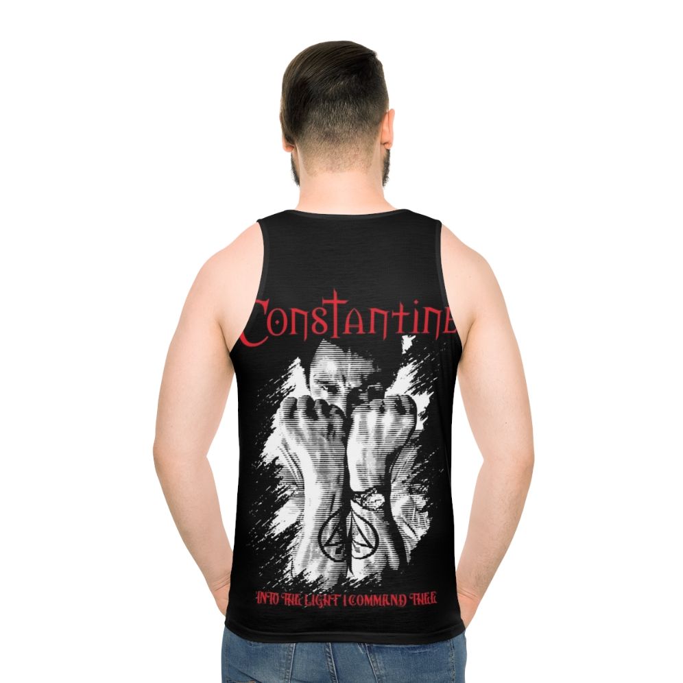 John Constantine Unisex Horror Tank Top - men back