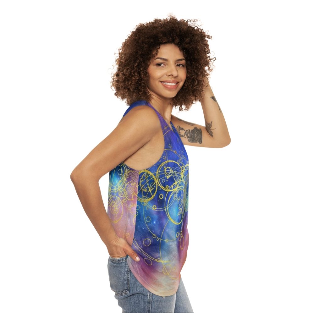 Time Lord Doctor Who Timelord Unisex Tank Top - women side