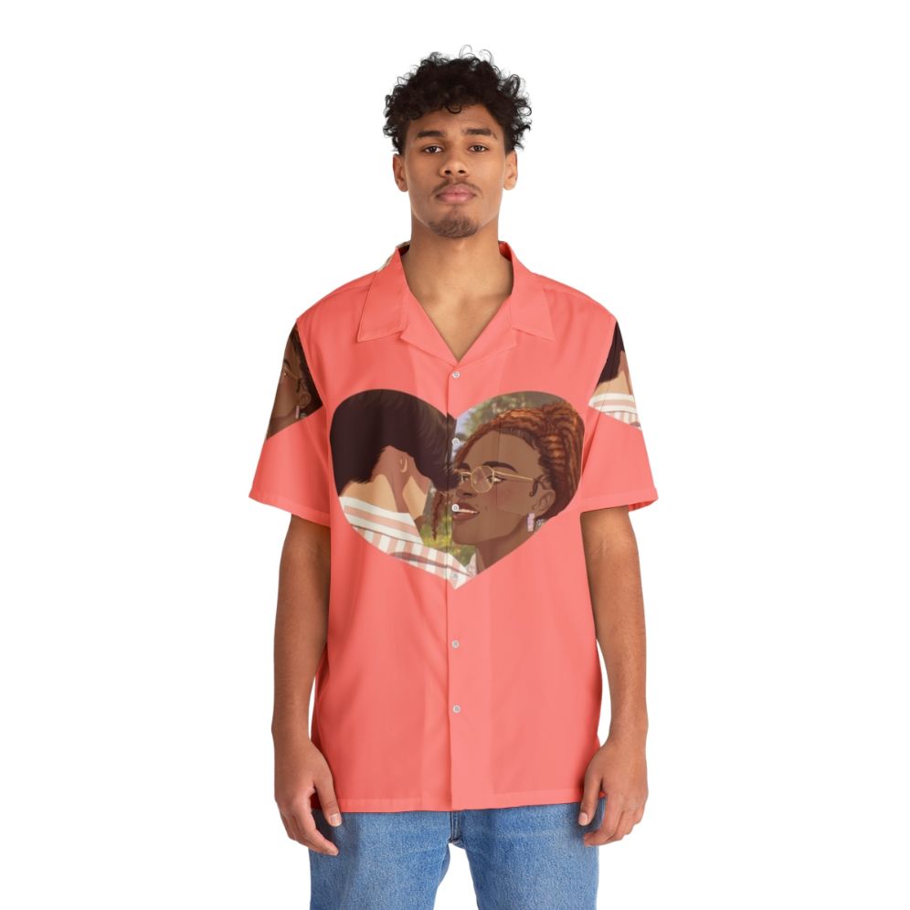 Heartstopper Hawaiian Shirt featuring Tao Xu and Elle Argent characters - People Front