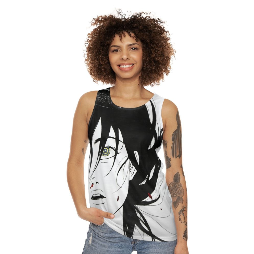 Unisex Tank Top with Mass of Fermenting Dregs Band Logo - women