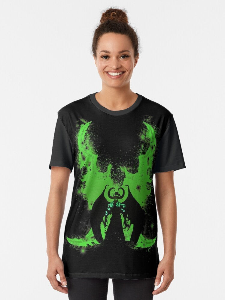 World of Warcraft inspired graphic t-shirt featuring the Demon Hunter class and the iconic phrase "Are You Prepared?" - Women