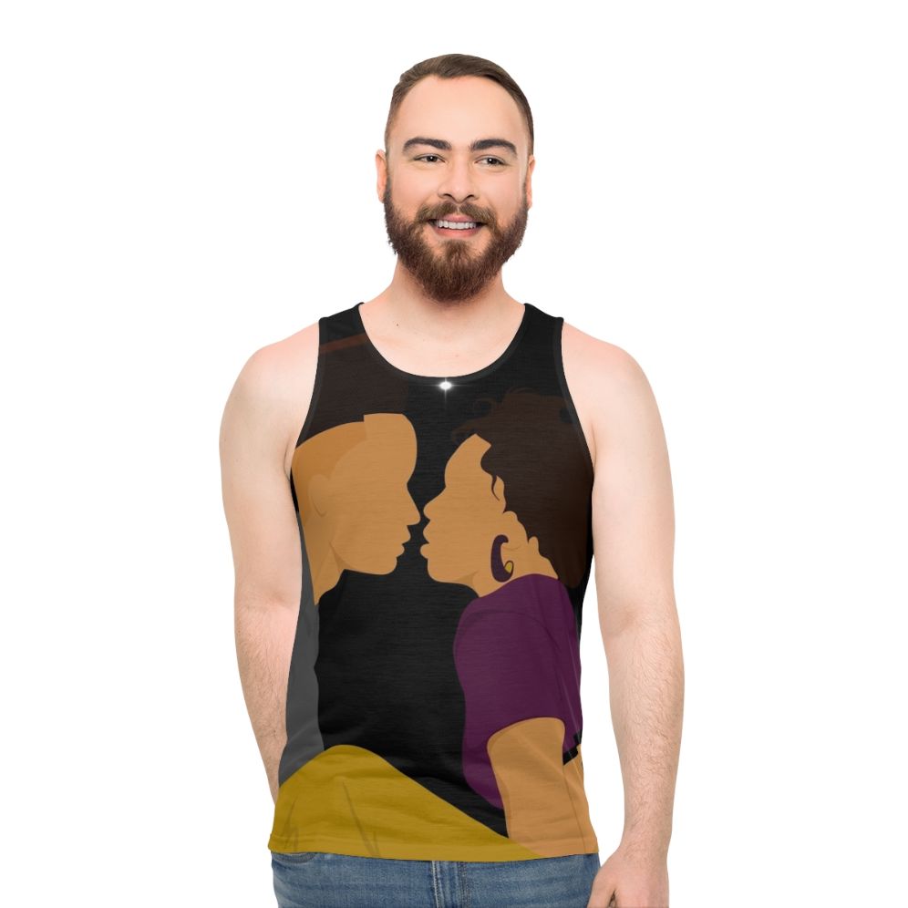 90s fashion unisex tank top with House Party and Eddie Murphy theme - men