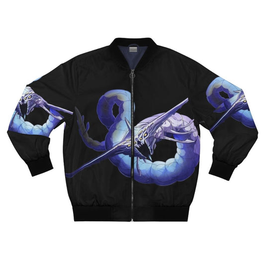 Subnautica Ghost Leviathan Bomber Jacket featuring the iconic alien creature from the game