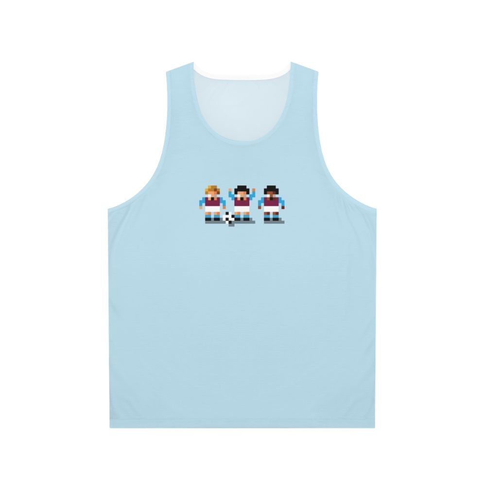 Retro gaming unisex tank top with football fan design