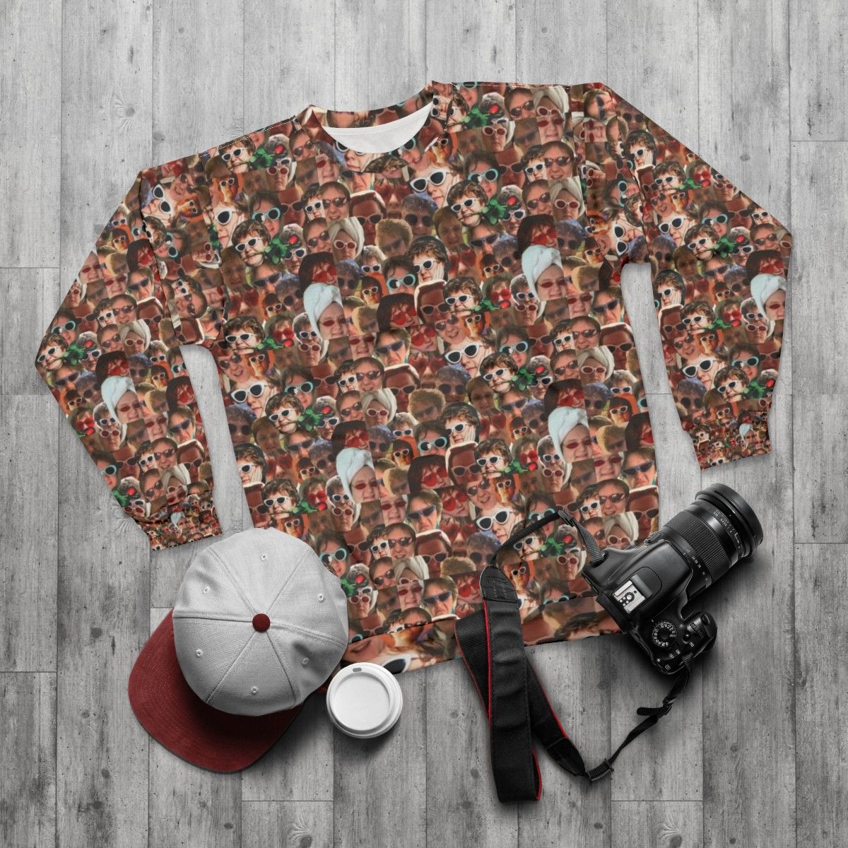 Lewis Capaldi Collage Print Sweatshirt - flat lay