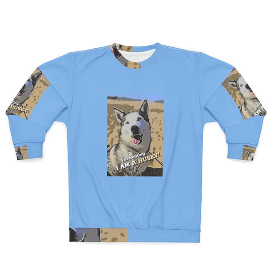 Siberian Husky Wearing Sweatshirt