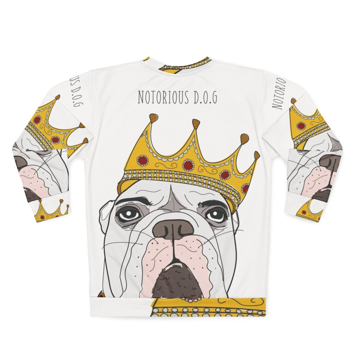 Notorious D.O.G. celebrity dog sweatshirt - Back