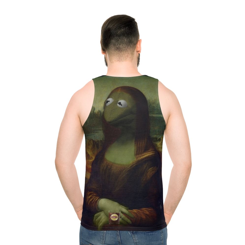 Mona Kermit Pop Culture Unisex Tank Top - men back