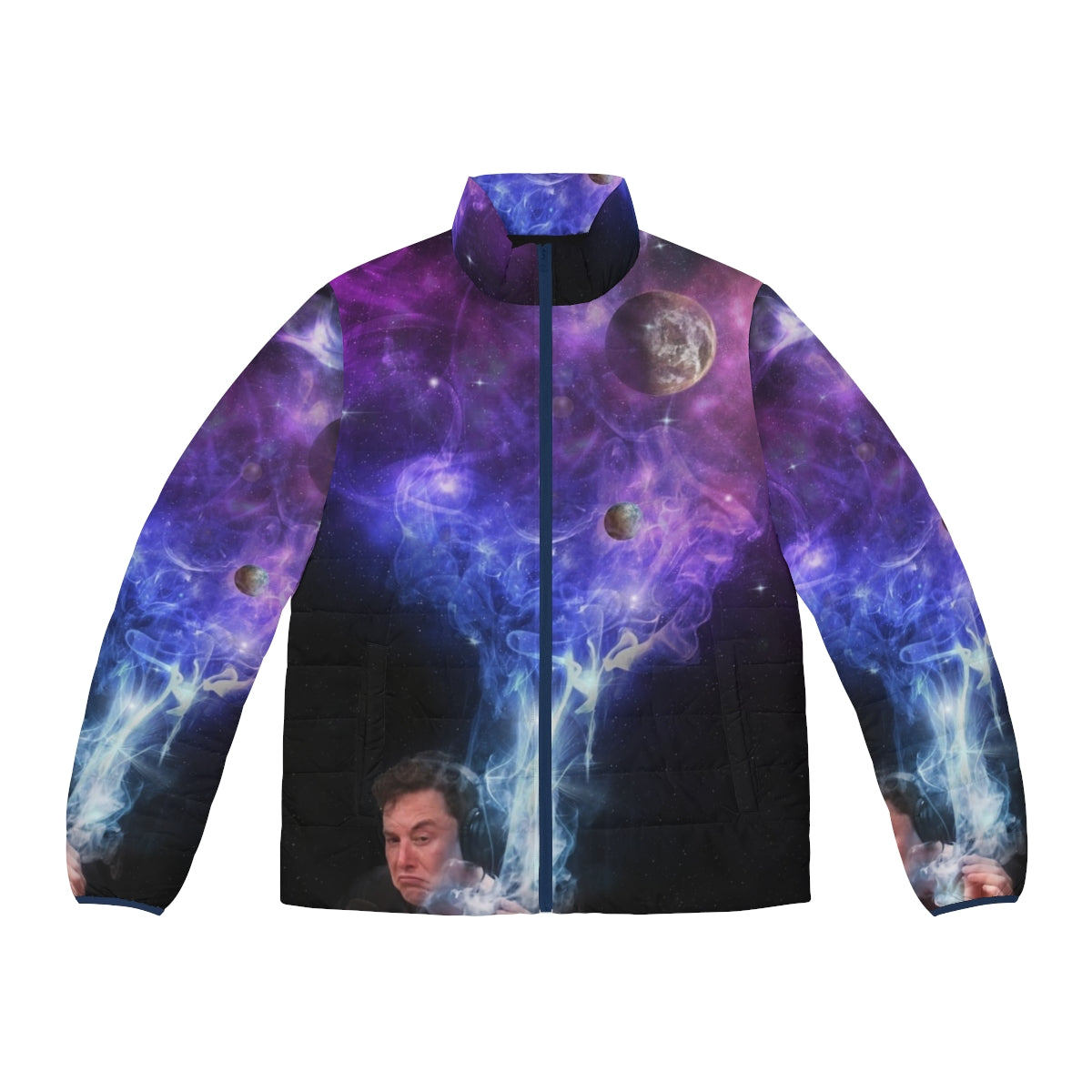 Elon Musk Smoking The Cosmos Puffer Jacket 2