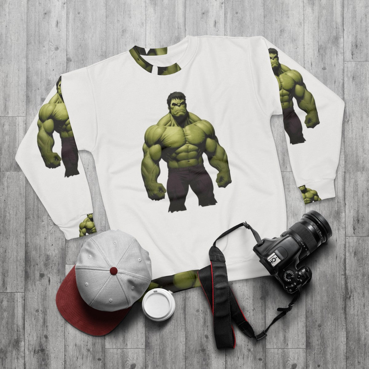 Marvel Avengers Endgame superhero sweatshirt - flat lay