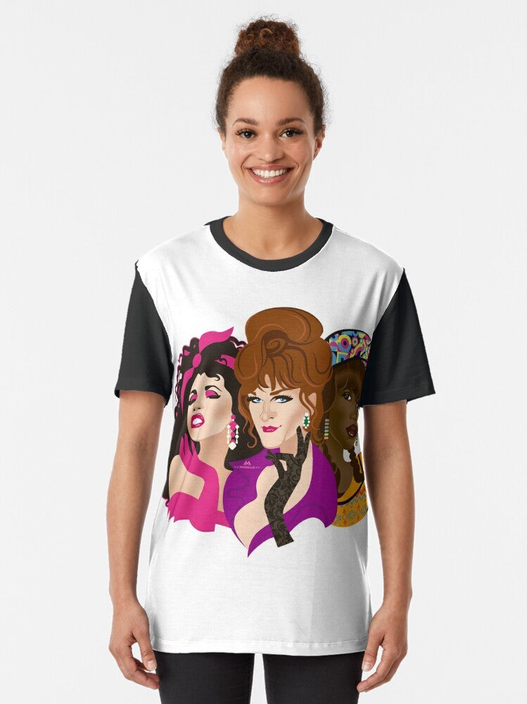 To Wong Foo Graphic T-Shirt featuring the iconic movie poster art by Alejandro Mogollo - Women