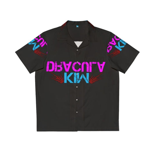 Vampiric Hawaiian Shirt with Heavy Metal, Jazz, and Goth Influences