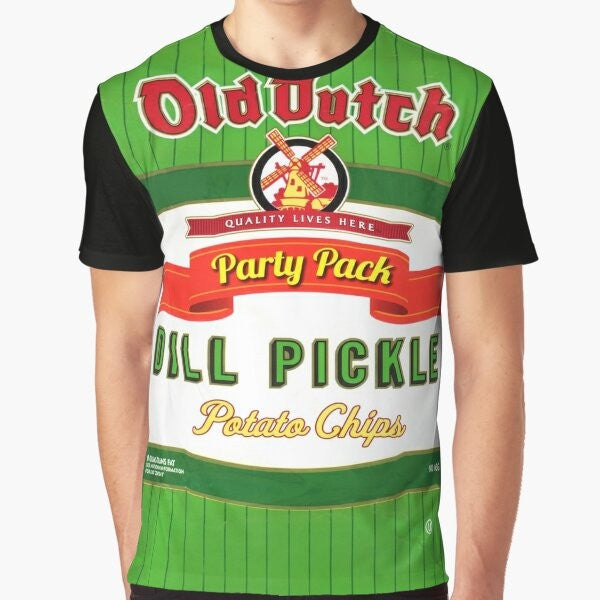 Old Dutch Dill Pickle Chips Graphic T-Shirt