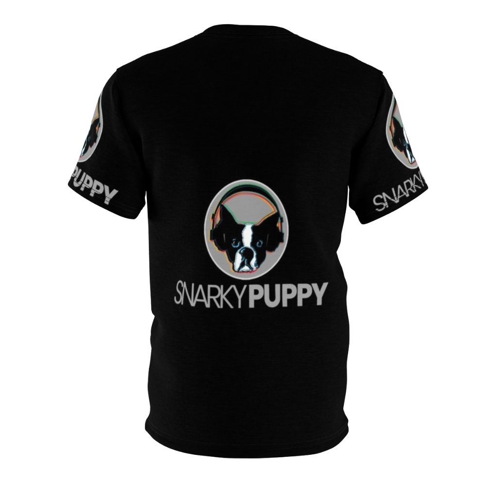 Snarky Puppy Inspired All Over Print T-shirt with Snarky Puppy Graphic Design - Back