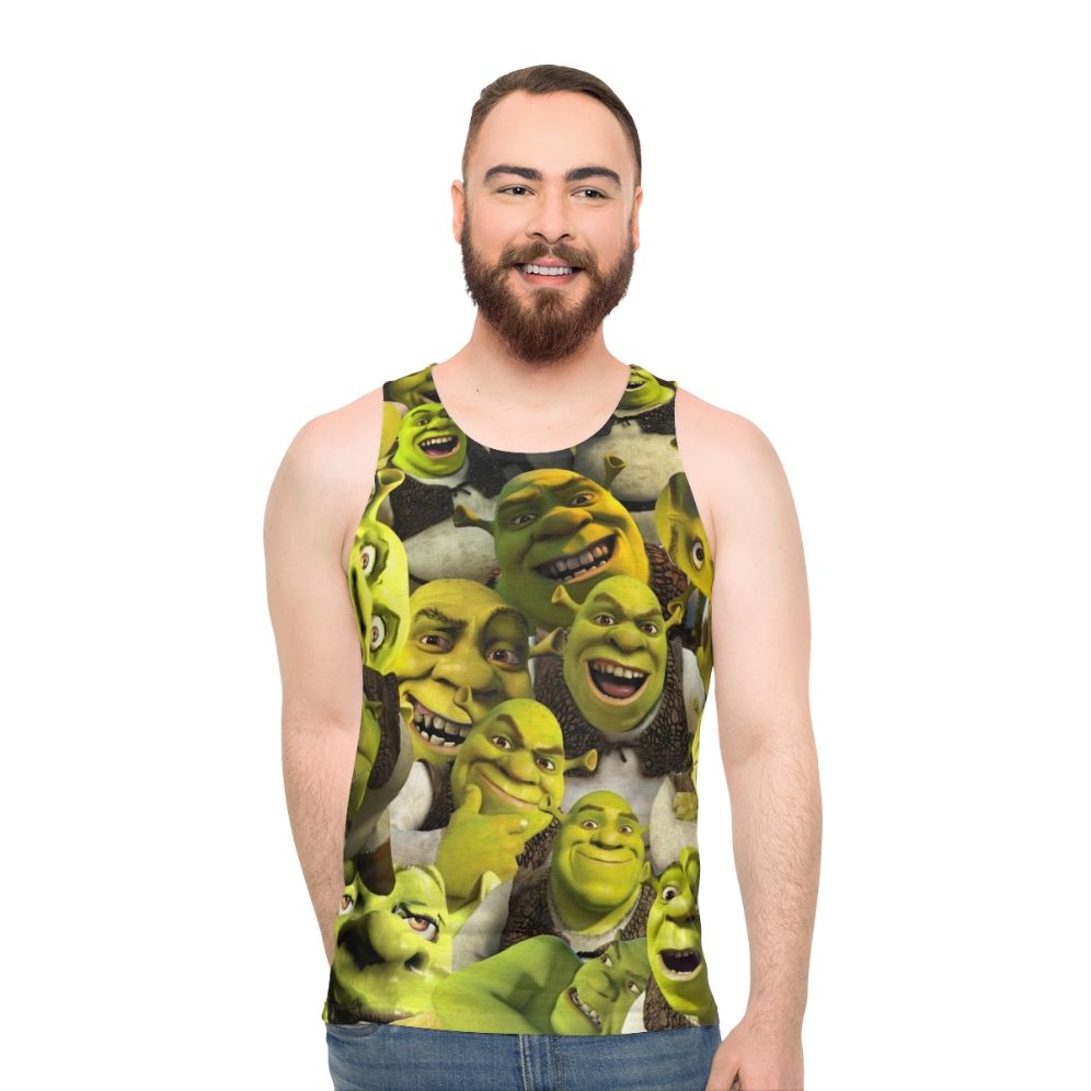 Shrek Collage Unisex Tank Top - men