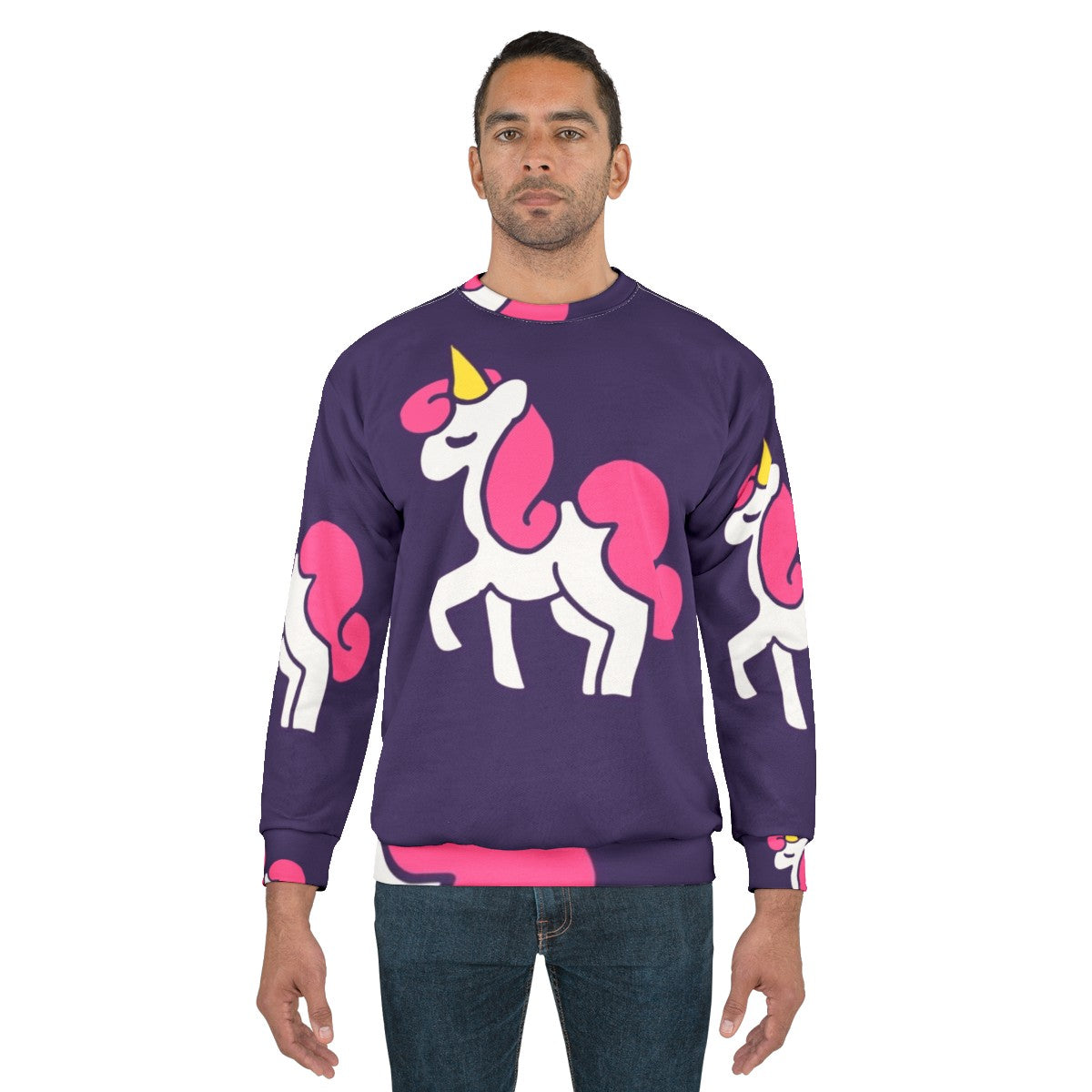 Unicorn Princess Sweatshirt with Cute and Legendary Animal Design - men