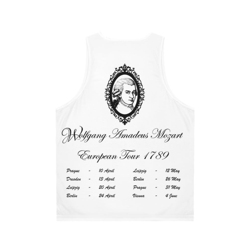 Wolfgang Amadeus Mozart European Tour 1789 Unisex Tank Top - Back