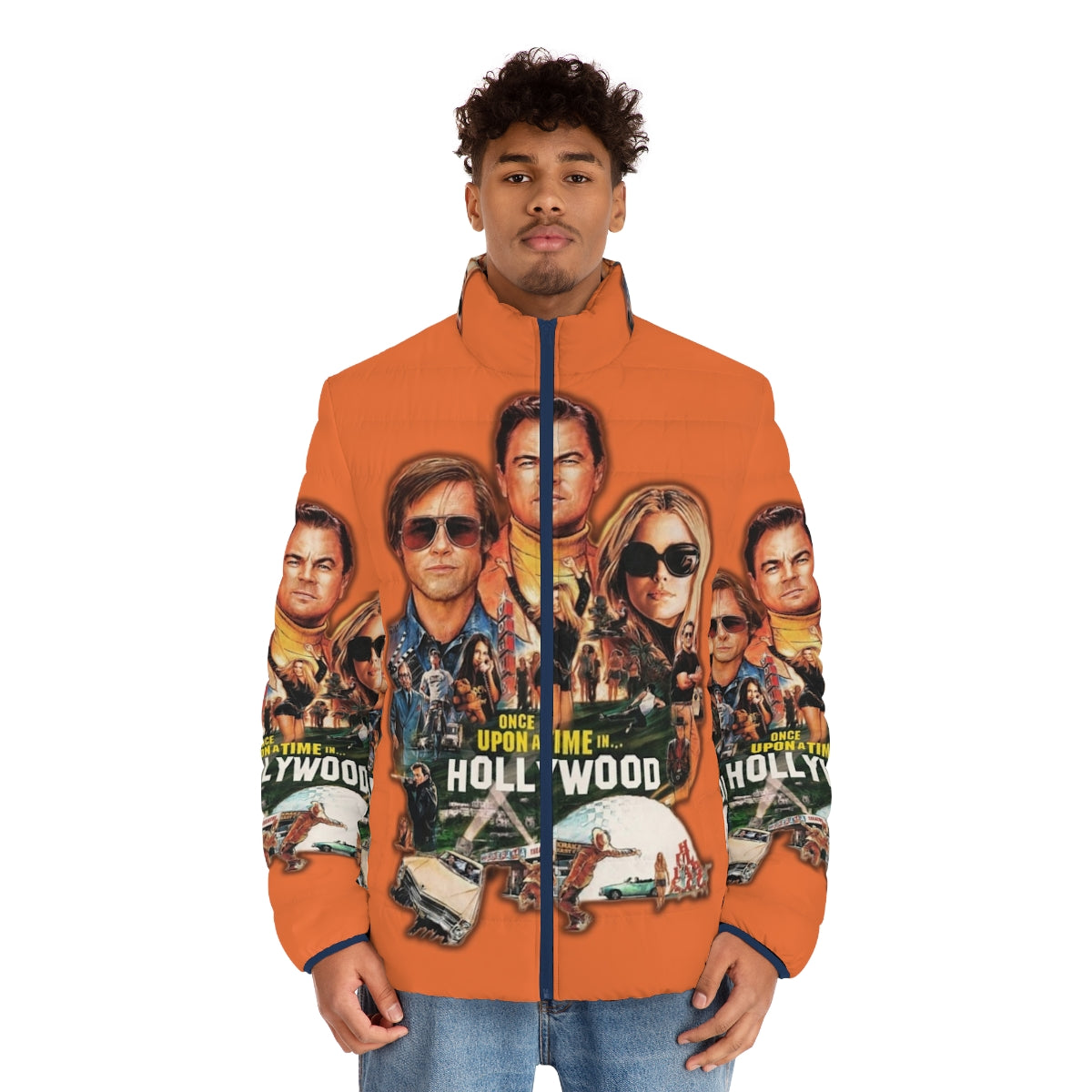 Quentin Tarantino "Once Upon a Time in Hollywood" inspired puffer jacket - men front