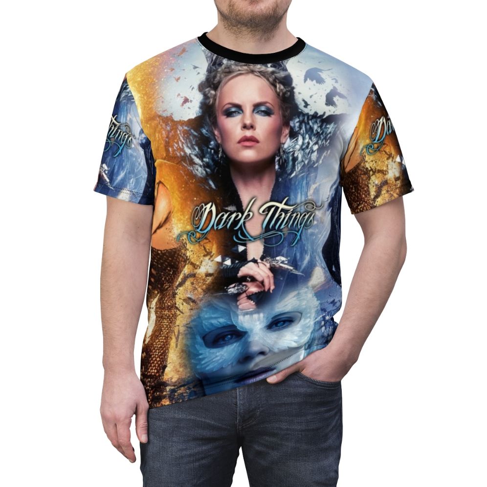 Ice Queen Fantasy Art Design on a T-shirt - men front