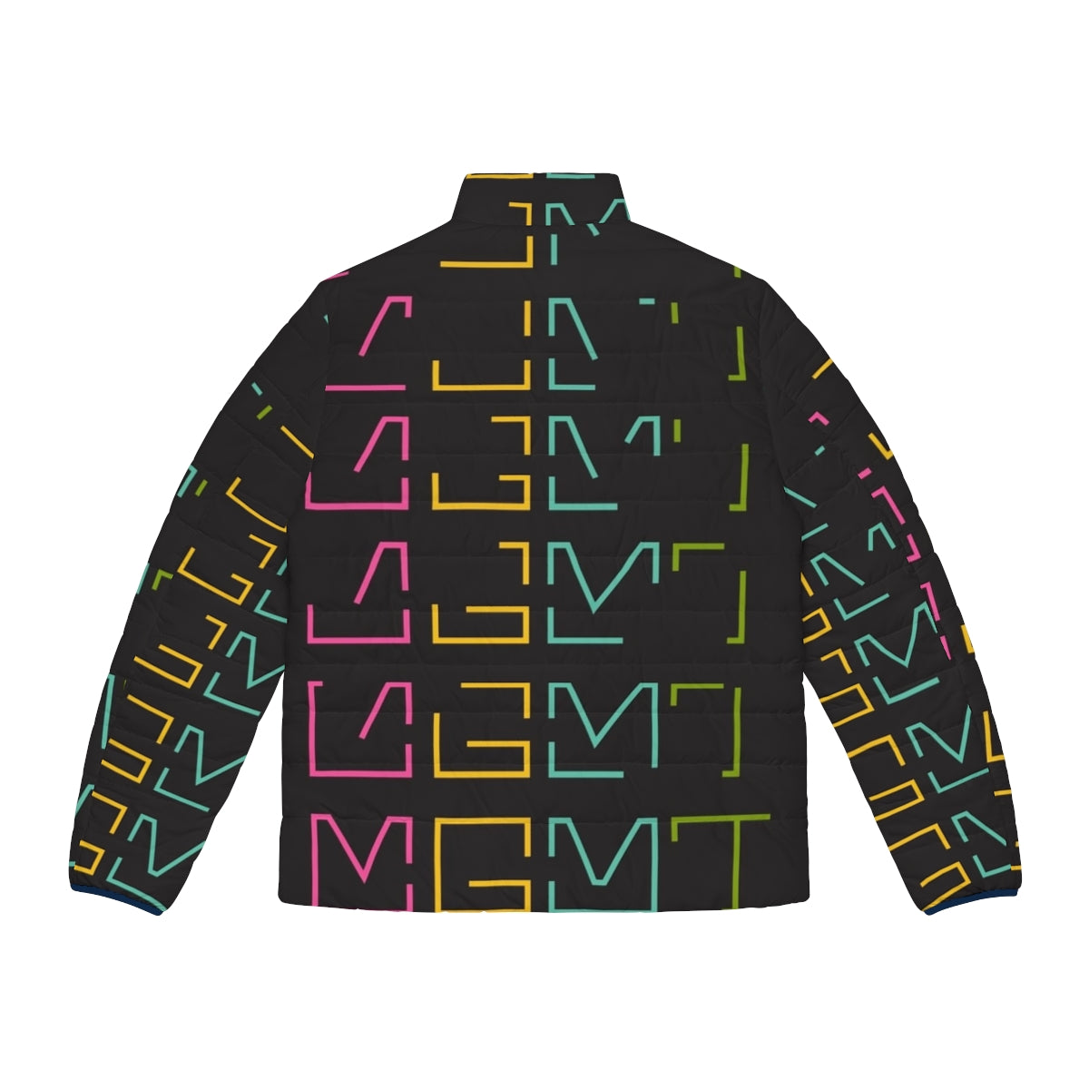 MGMT Puffer Jacket - Indie Band Clothing - Back