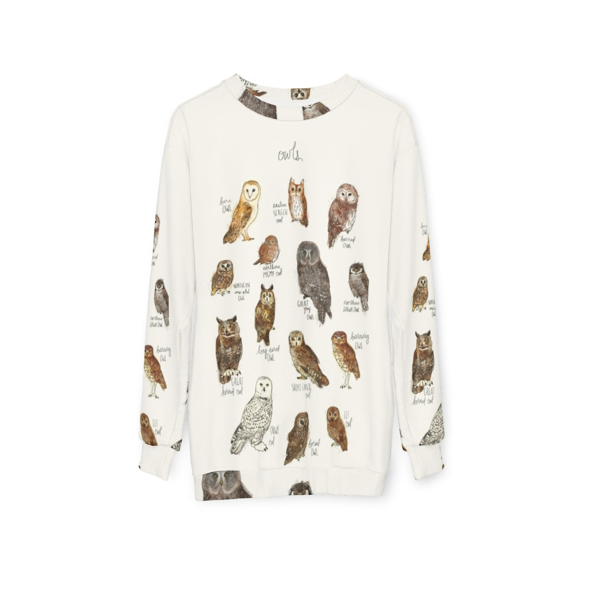 Owls Graphic Sweatshirt - hanging